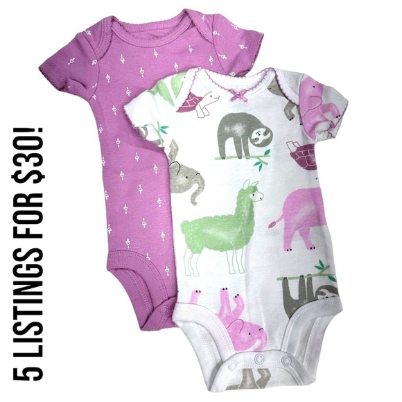 Carter’s Baby Girl bodysuit bundle​ - Picture 1 of 8